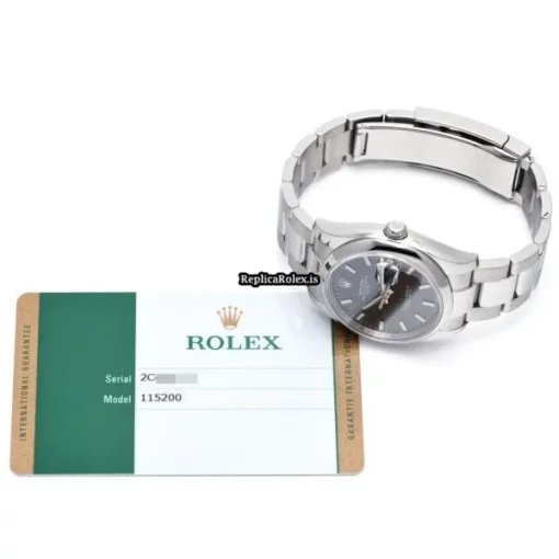 Trustworthy Replica Rolex Oyster Perpetual Date 115200 Caliber 3135 Automatic Movement 34mm Steel Case Watch - Image 5
