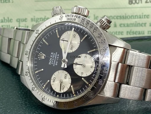Stylish Replica Rolex Daytona 6265 Caliber 727 Manual Winding Movement 37mm Steel Case Mens/unisex Watch - Image 6