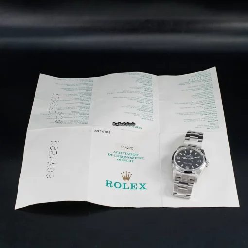 Swiss Replica Rolex Explorer 114270 Caliber 3130 Automatic Movement 36mm Steel Case Mens/unisex Watch - Image 11