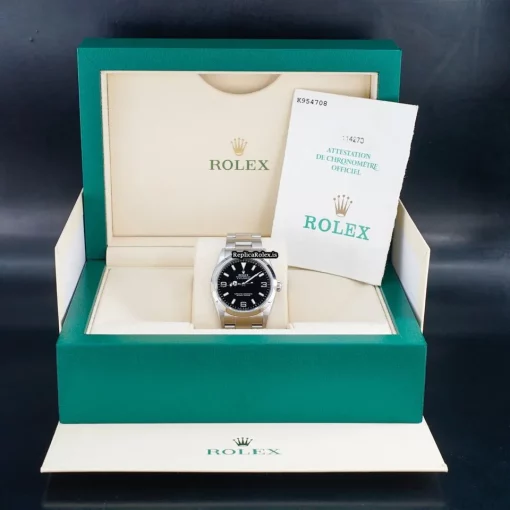Swiss Replica Rolex Explorer 114270 Caliber 3130 Automatic Movement 36mm Steel Case Mens/unisex Watch - Image 9