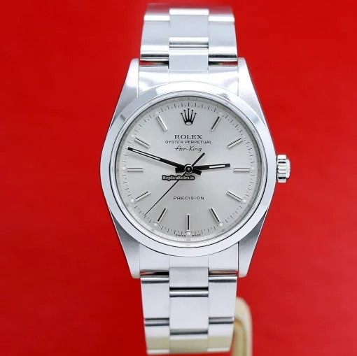 Terrific Replica Rolex Air King Precision 14000m Caliber 3130 Automatic Movement 34mm Steel Case Mens/unisex Watch - Image 2