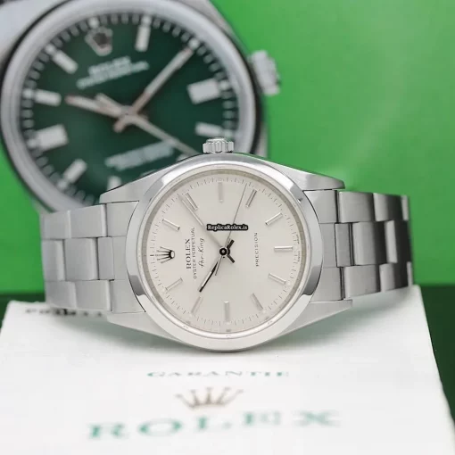 Terrific Replica Rolex Air King Precision 14000m Caliber 3130 Automatic Movement 34mm Steel Case Mens/unisex Watch - Image 5