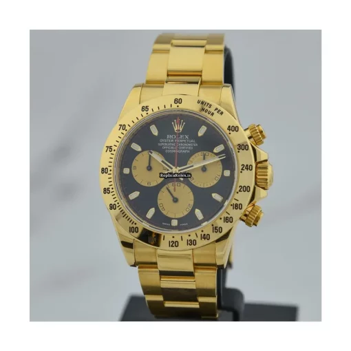Fantastic Replica Rolex Daytona 116528 Caliber 4130 Automatic Movement 40mm Yellow Gold Case Mens/unisex Watch