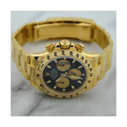 Fantastic Replica Rolex Daytona 116528 Caliber 4130 Automatic Movement 40mm Yellow Gold Case Mens/unisex Watch - Image 3