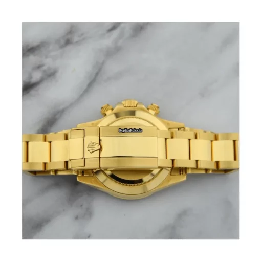 Fantastic Replica Rolex Daytona 116528 Caliber 4130 Automatic Movement 40mm Yellow Gold Case Mens/unisex Watch - Image 5