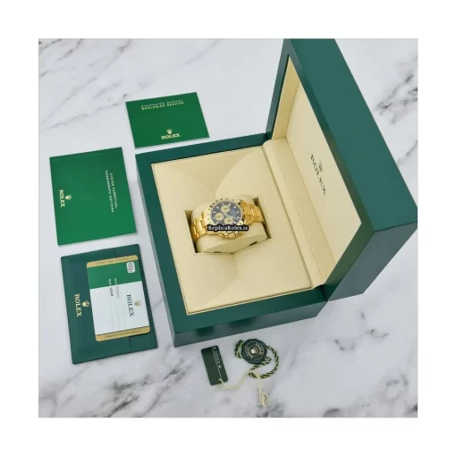 Fantastic Replica Rolex Daytona 116528 Caliber 4130 Automatic Movement 40mm Yellow Gold Case Mens/unisex Watch - Image 7