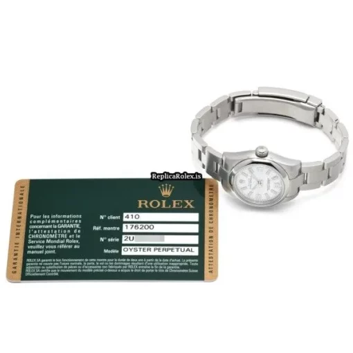 Excellent Copies Rolex Oyster Perpetual 26 176200 Caliber 2231 Automatic Movement 26mm Steel Case Womens Watch - Image 5