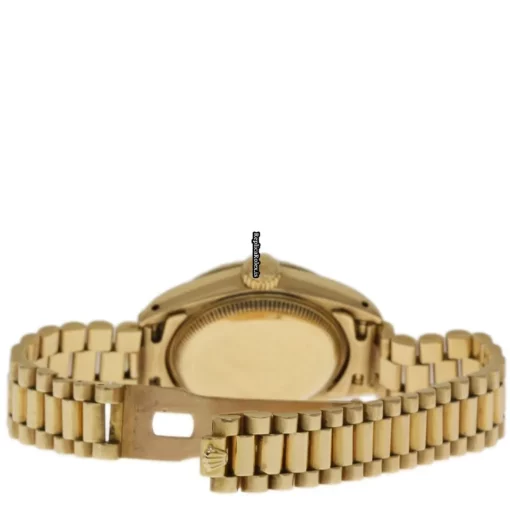 Good Fake Rolex Lady-datejust 69178 Automatic Movement 26mm Yellow Gold Case Womens Watch - Image 4