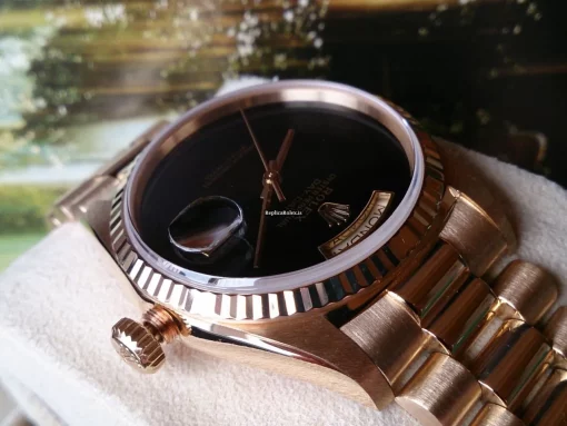 Fabulous Replica Rolex Day-date 36 18238 Automatic Movement Yellow Gold Case Mens/unisex Watch - Image 3