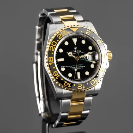 Incredible Clone Rolex Gmt-master II 116713ln Caliber 3186 Automatic Movement 40mm Gold/steel Case Mens/unisex Watch - Image 4