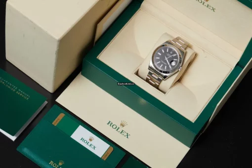Epic Fakes Rolex Datejust II 116300 Caliber 3136 Automatic Movement 41mm Steel Case Mens/unisex Watch - Image 6