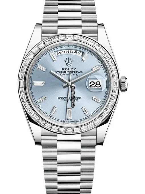 Swiss Replica Rolex Day-date 40 228396tbr Caliber 3255 Automatic Movement 40x48mm Platinum Case Mens/unisex Watch