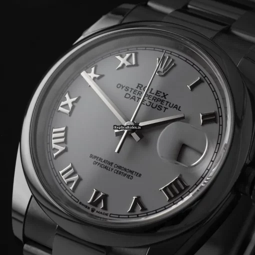 Fabulous Fake Rolex Datejust 126200 Automatic Movement 36mm Steel Case Mens/unisex Watch - Image 2