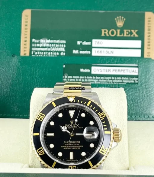 Wonderful Fake Rolex Submariner Date 16613 Caliber 3135 Automatic Movement 40mm Steel Case Mens/unisex Watch - Image 8
