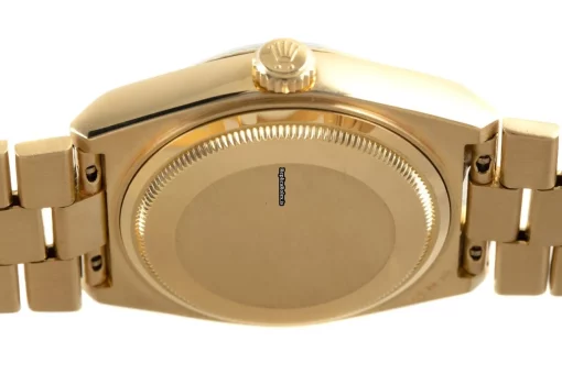 Reliable Replica Rolex Day-date Oysterquartz 19018 Caliber 5055 Quartz Movement 36mm Yellow Gold Case Mens/unisex Watch - Image 9