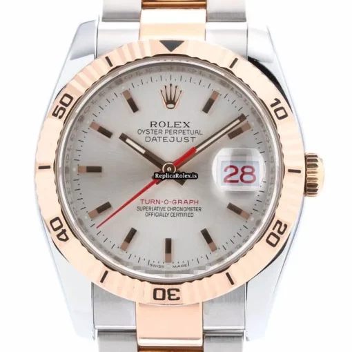 Neat Replica Rolex Datejust Turn-o-graph 116261 Automatic Movement 36mm Gold/steel Case Mens/unisex Watch - Image 2