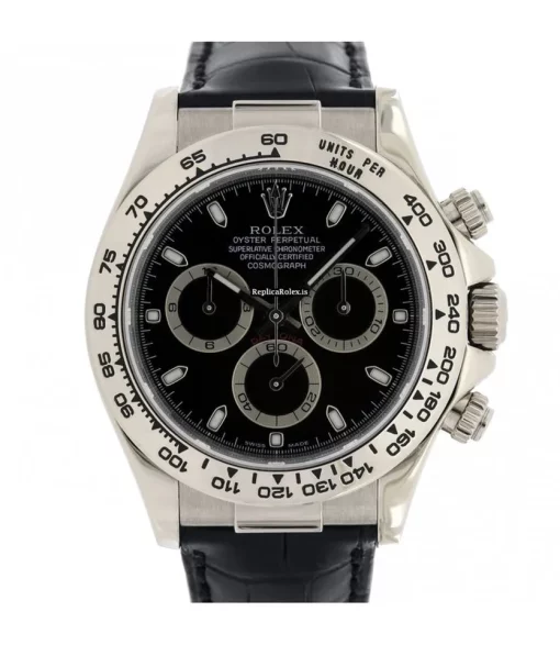 Wonderful Imitation Rolex Daytona 116519 Automatic Movement 40mm White Gold Case Mens/unisex Watch - Image 5