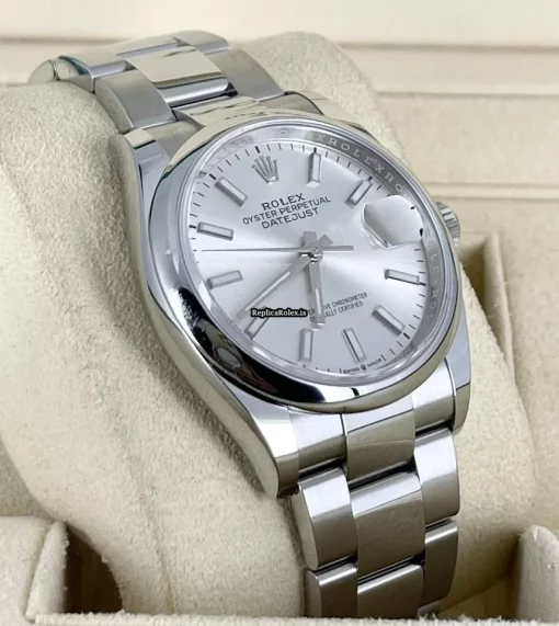 Incredible Imitation Rolex Datejust 126200-0002 Automatic Movement 36mm Steel Case Mens/unisex Watch - Image 5