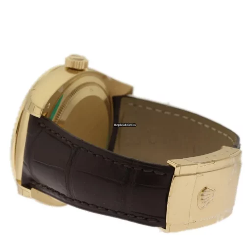 Fabulous Knockoff Rolex Sky-dweller 326138 Caliber 9001 Automatic Movement 42mm Yellow Gold Case Mens/unisex Watch - Image 3