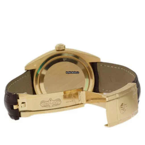 Fabulous Knockoff Rolex Sky-dweller 326138 Caliber 9001 Automatic Movement 42mm Yellow Gold Case Mens/unisex Watch - Image 4