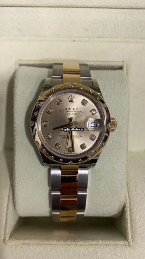 Attractive Replica Rolex Datejust 278343rbr Caliber 2236 Automatic Movement 31mm Gold/steel Case Womens Watch