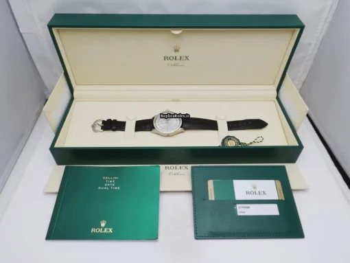 Nice Replica Rolex Cellini Time 50709rbr Automatic Movement 39mm White Gold Case Mens/unisex Watch - Image 15