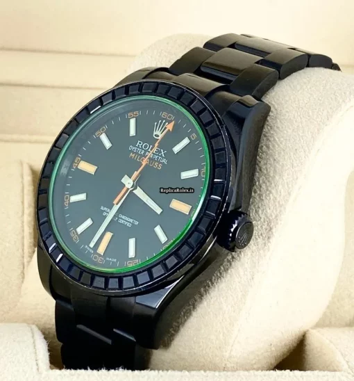 Affordable Replica Rolex Milgauss 116400gv Caliber 3131 Automatic Movement 40mm Steel Case Mens/unisex Watch - Image 4