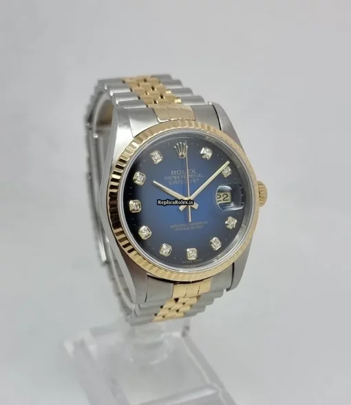 Exquisite Fake Rolex Datejust 16233 Caliber 3135 Automatic Movement 36mm Gold/steel Case Mens/unisex Watch - Image 2