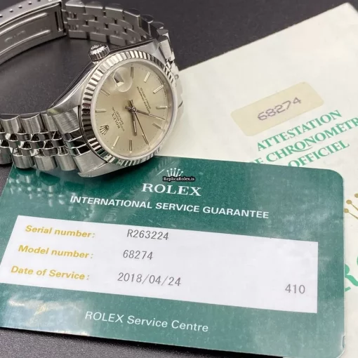 Quality Replica Rolex Lady-datejust 68274 Caliber 2135 Automatic Movement 31x30mm Steel Case Womens Watch - Image 2
