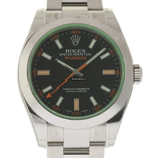 Aaa Fake Rolex Milgauss 116400 Caliber 3131 Automatic Movement 40mm Steel Case Mens/unisex Watch