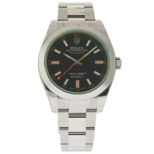 Aaa Fake Rolex Milgauss 116400 Caliber 3131 Automatic Movement 40mm Steel Case Mens/unisex Watch - Image 2
