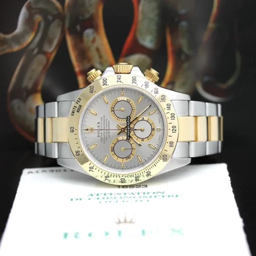 Good Replica Rolex Daytona 116523 Caliber 4030 Automatic Movement 40mm Gold/steel Case Mens/unisex Watch - Image 5