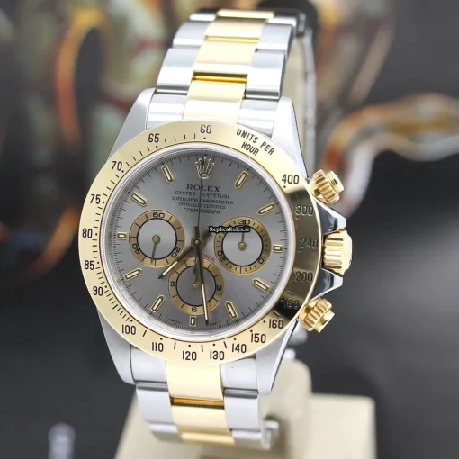 Good Replica Rolex Daytona 116523 Caliber 4030 Automatic Movement 40mm Gold/steel Case Mens/unisex Watch - Image 8