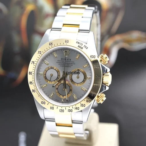Good Replica Rolex Daytona 116523 Caliber 4030 Automatic Movement 40mm Gold/steel Case Mens/unisex Watch - Image 9