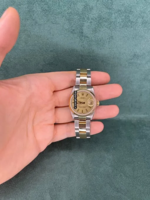 Great Fake Rolex Datejust 68243 Automatic Movement Gold/steel Case Watch - Image 6