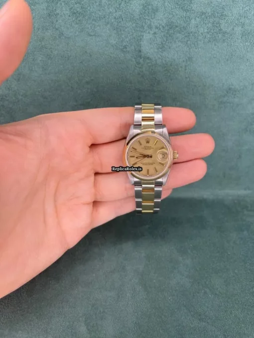 Great Fake Rolex Datejust 68243 Automatic Movement Gold/steel Case Watch - Image 7