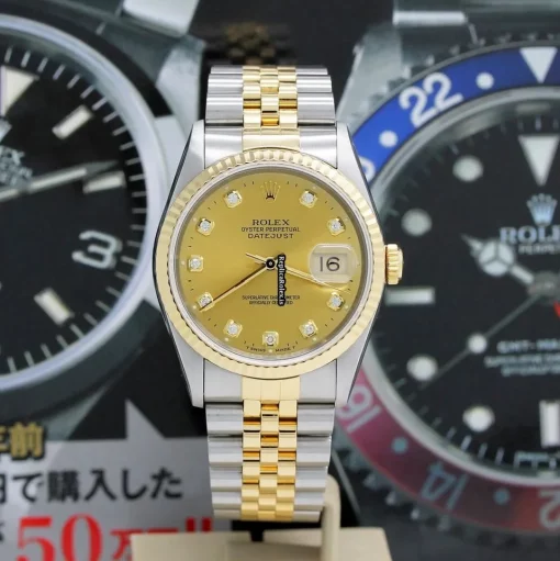 High-end Replicas Rolex Datejust 16233 Caliber 3135 Automatic Movement 36mm Steel Case Mens/unisex Watch - Image 2