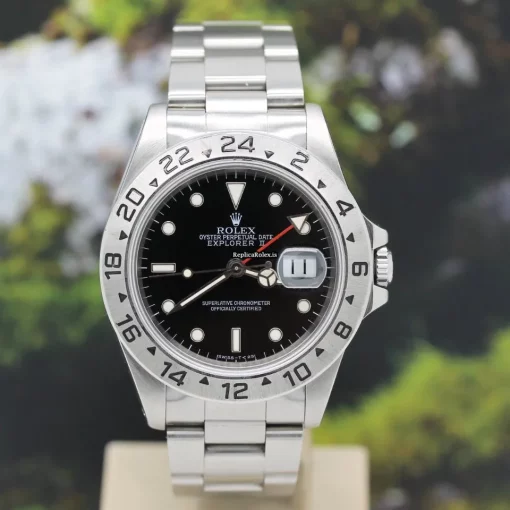 Trustworthy Fake Rolex Explorer II 16570 Caliber 3185 Automatic Movement 40x47,2mm Steel Case Mens/unisex Watch - Image 3