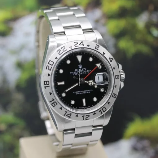 Trustworthy Fake Rolex Explorer II 16570 Caliber 3185 Automatic Movement 40x47,2mm Steel Case Mens/unisex Watch - Image 6