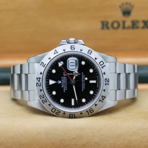 Trustworthy Fake Rolex Explorer II 16570 Caliber 3185 Automatic Movement 40x47,2mm Steel Case Mens/unisex Watch - Image 7