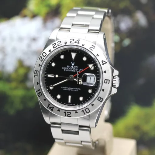 Trustworthy Fake Rolex Explorer II 16570 Caliber 3185 Automatic Movement 40x47,2mm Steel Case Mens/unisex Watch - Image 9