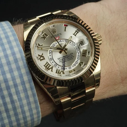 Affordable Replicas Rolex Sky-dweller 326938 Automatic Movement 42mm Yellow Gold Case Mens/unisex Watch - Image 13