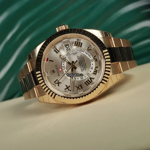 Affordable Replicas Rolex Sky-dweller 326938 Automatic Movement 42mm Yellow Gold Case Mens/unisex Watch - Image 2