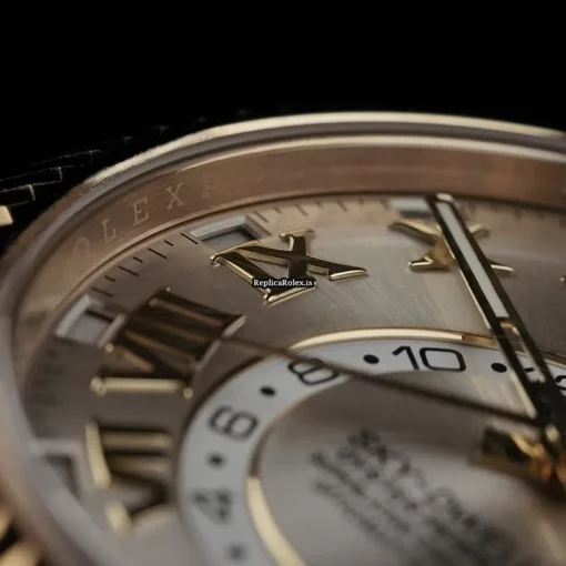 Affordable Replicas Rolex Sky-dweller 326938 Automatic Movement 42mm Yellow Gold Case Mens/unisex Watch - Image 9