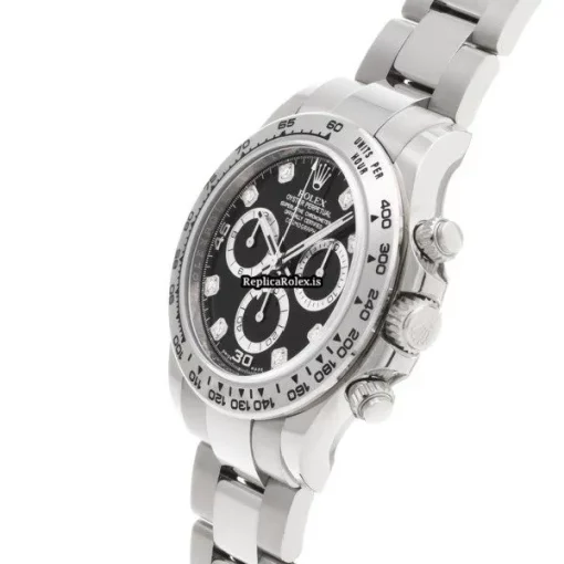 Amazing Replica Rolex Daytona 116509g Caliber 4130 Automatic Movement 40mm White Gold Case Watch - Image 2
