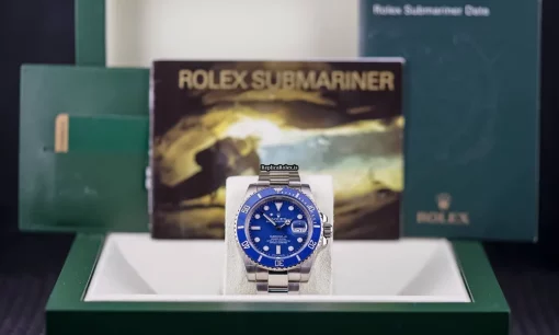 Luxury Replica Rolex Submariner Date 116619lb Caliber 3135 Automatic Movement 40mm White Gold Case Mens/unisex Watch - Image 7