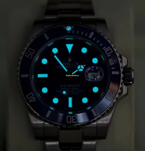 Luxury Replica Rolex Submariner Date 116619lb Caliber 3135 Automatic Movement 40mm White Gold Case Mens/unisex Watch - Image 8