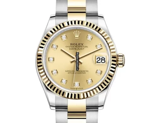 Wonderful Replica Rolex Datejust 278273 Automatic Movement 31mm Gold/steel Case Womens Watch