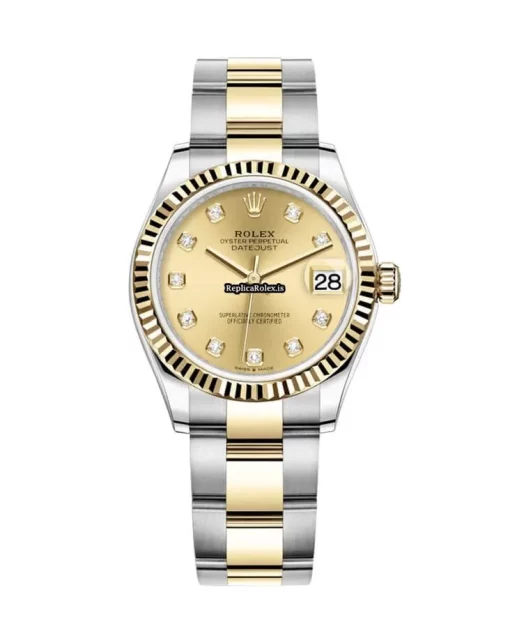 Wonderful Replica Rolex Datejust 278273 Automatic Movement 31mm Gold/steel Case Womens Watch - Image 2