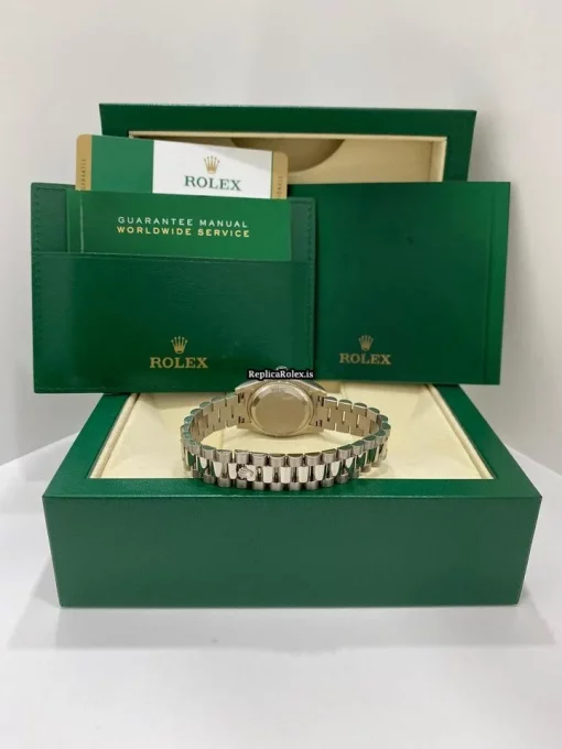 Pleasing Fake Rolex Lady-datejust 179179 Caliber 2235 Automatic Movement 26mm White Gold Case Womens Watch - Image 4